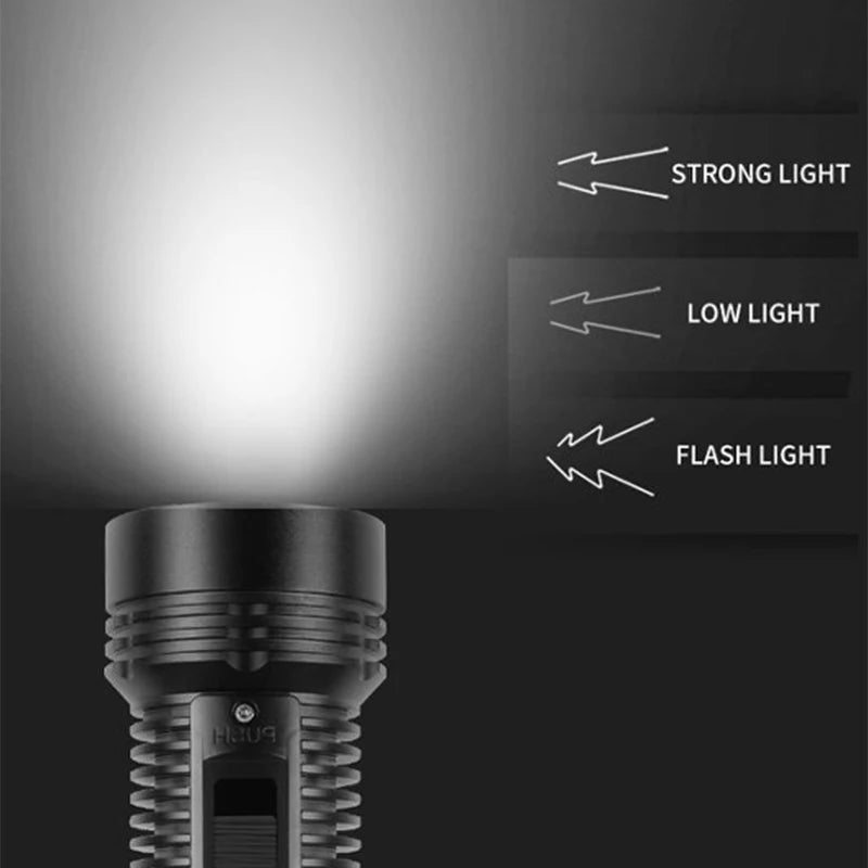 POCKETMAN IPX8 Diving Flashlight – 2000LM Underwater LED Torch
