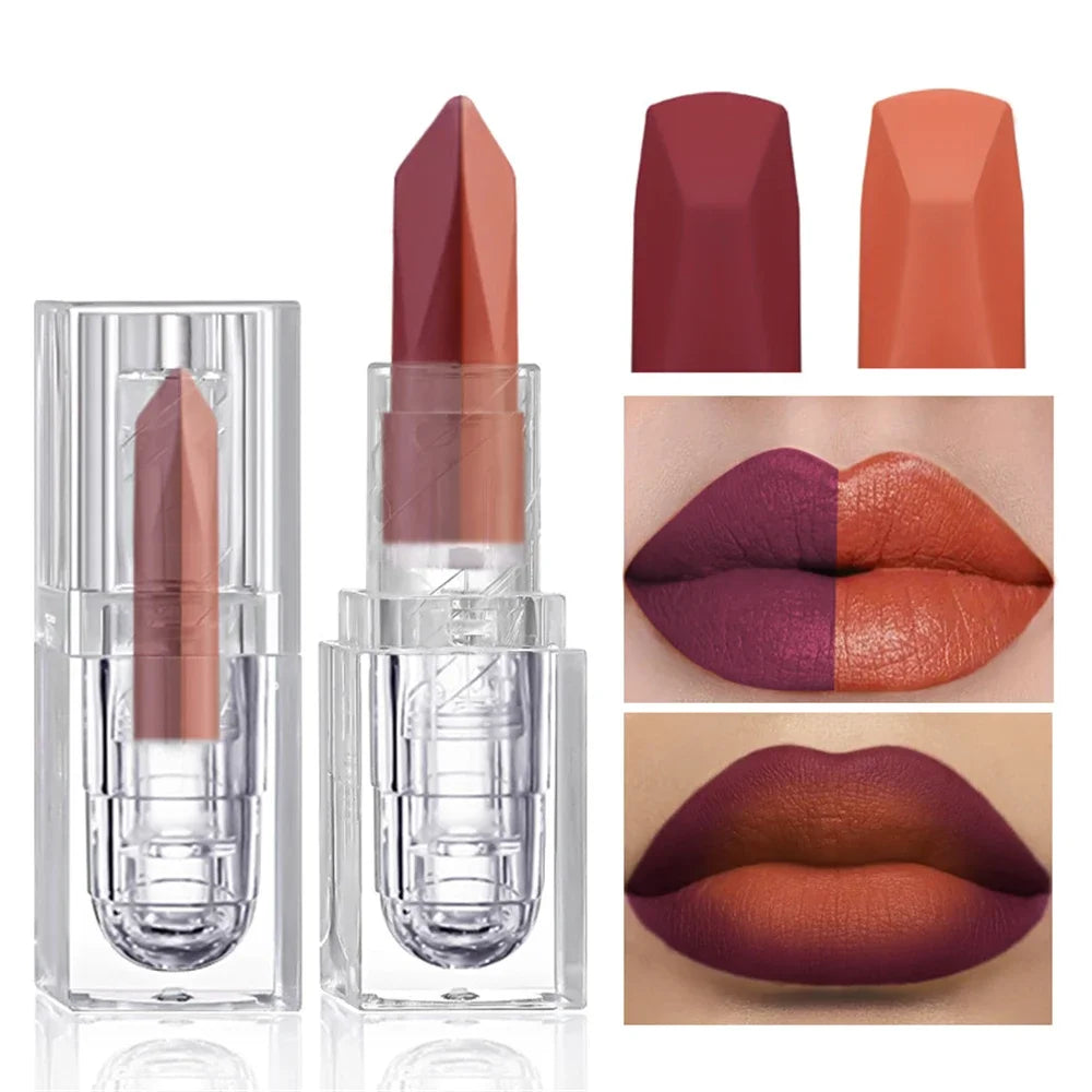 Orange Lipstick Lip Glaze Silky Smooth Matte Gloss Carrot Bright Zpaxo