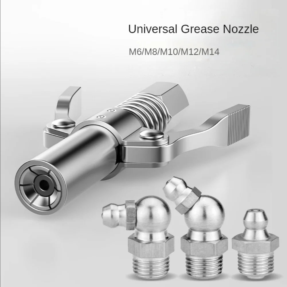 Mini Grease Gun Coupler 10000 PSI – Stainless Steel Lube Tool