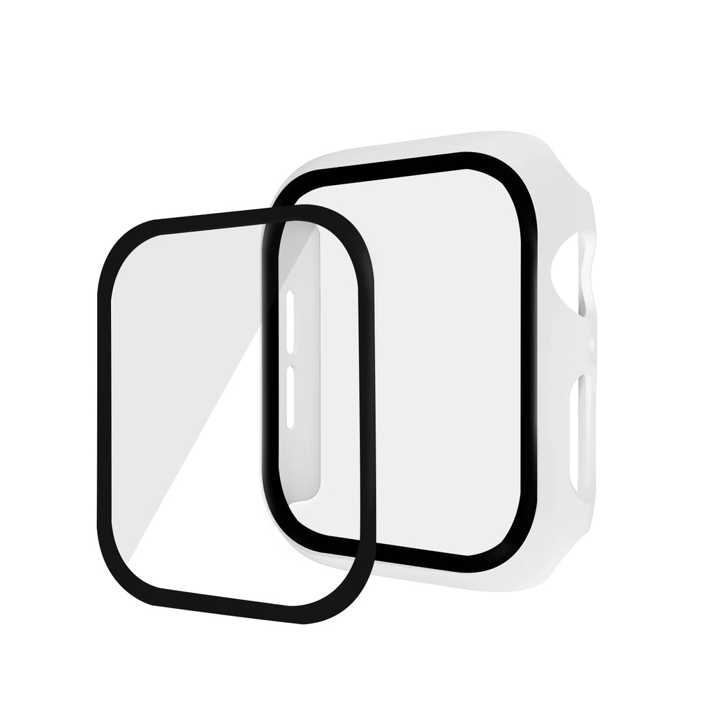Glass+Cover For Apple Watch Ultra 9 8 7 41mm 45mm 49mm Screen Protector For iWatch Series 6 5 4 3 se 38mm 40mm 42mm 44mm bumper Zpaxo