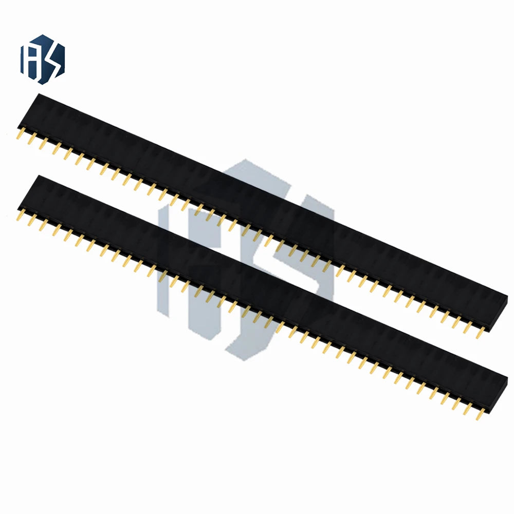 10 Single Row Straight 40-Pin Female Pin Header Pitch Electronics PCB Zpaxo