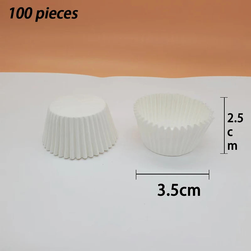 Cake Paper Cups (100 Pieces Per Pack) And High-Temperature Resistant Baking Chocolate Paper Cups Bread Zpaxo A2