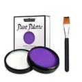 30g Face Paint Kit,Water Activated Monochromatic Face Body Painting Makeup Palette Cosplay Paint Palette SFX Joker Zombie Makeup Zpaxo 2pcs-purple