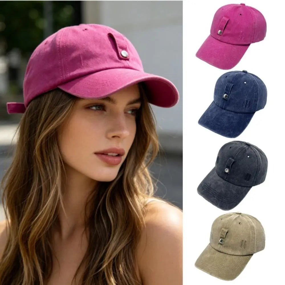 Fashiion Adjustable Sunglasses Baseball Cap Cotton Washed Sun Protection Sun Hats Solid Color Sunglasses Cap Men Zpaxo