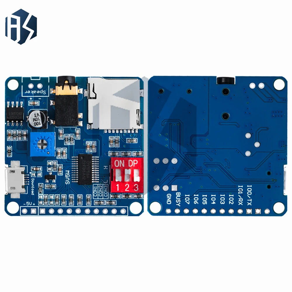5W Class D MP3 Amplifier Module, SD TF Card UART Serial Control Audio Board for Arduino Zpaxo