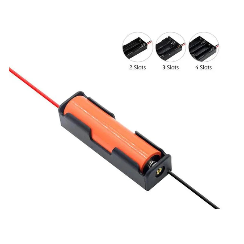18650 & AA Battery Holder Case – 1 to 4 Slot Storage Box