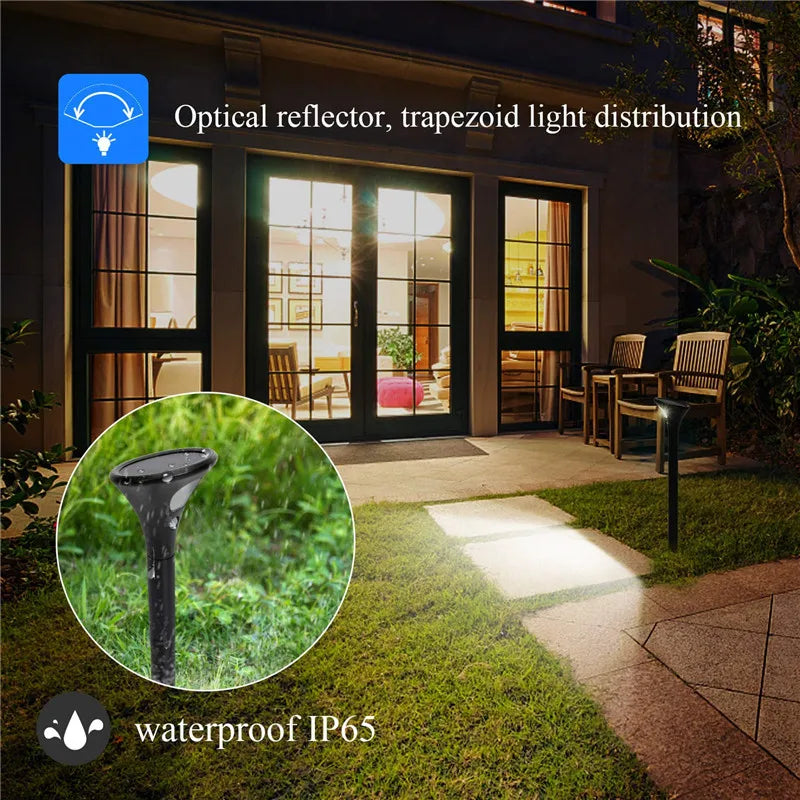 Outdoor LED Solar Lights Waterproof Ground Motion Sensor Path Lawn Zpaxo