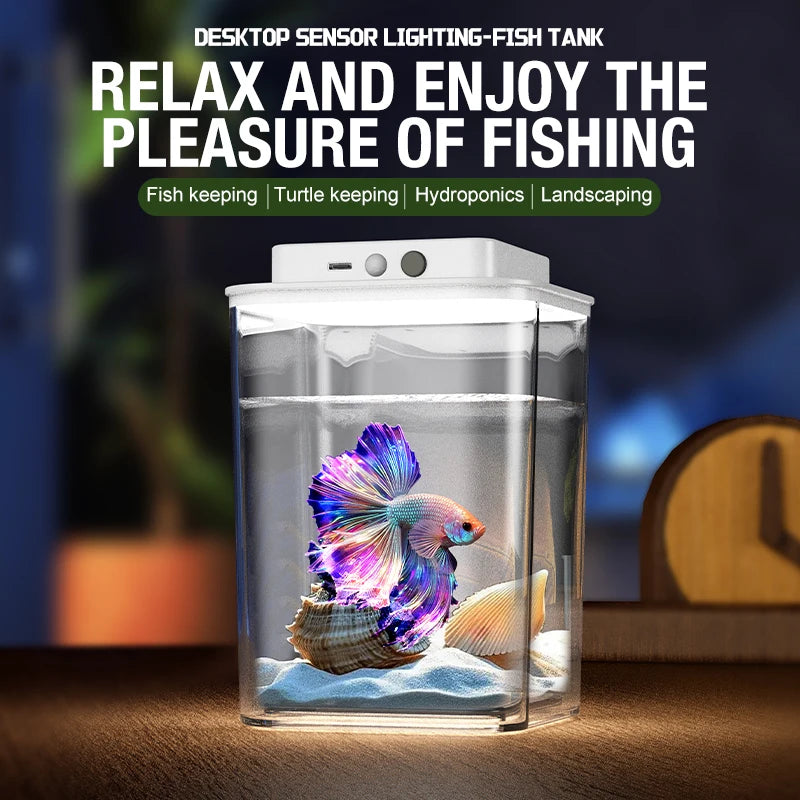 Desktop Fish Tank Lazy Fighting Self Circulating Ecological Living