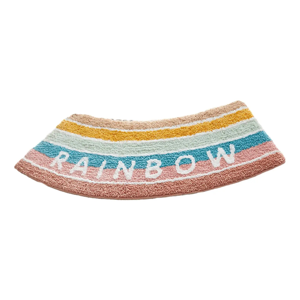 Bath Rug Plush Bathroom Carpet Toilet Rug Shower Bath Mat Curved Bath Mat for Bathroom Shower Living Room Laundry Room Tub Zpaxo Multicolor