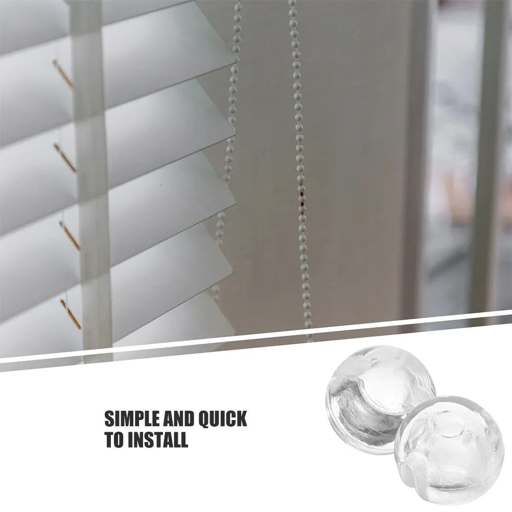 Transparent Beads Chain Stop Clear Vertical Blind Accessories Roller