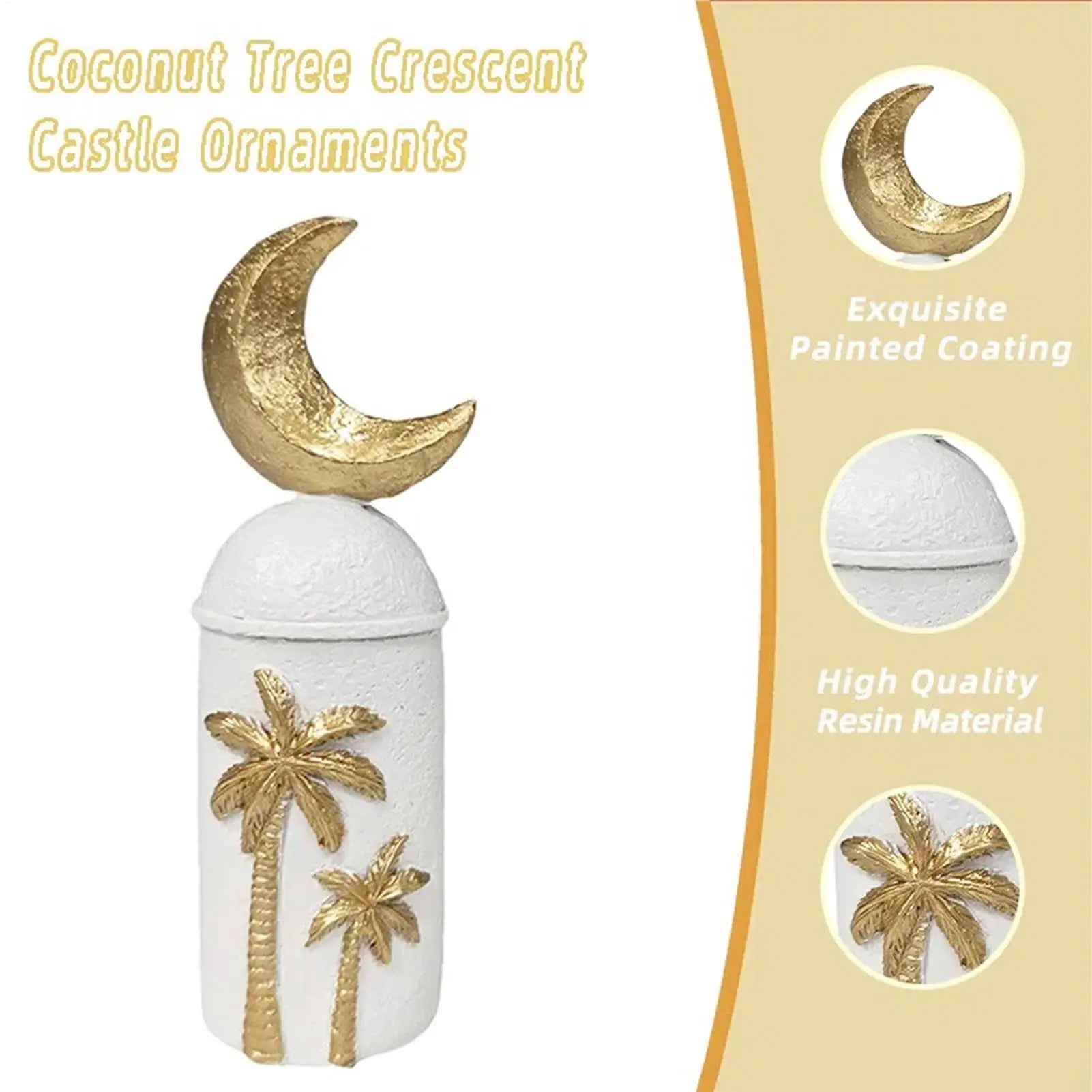 Castles Statue Resin Decorative Middle Eastern Decoration Moon