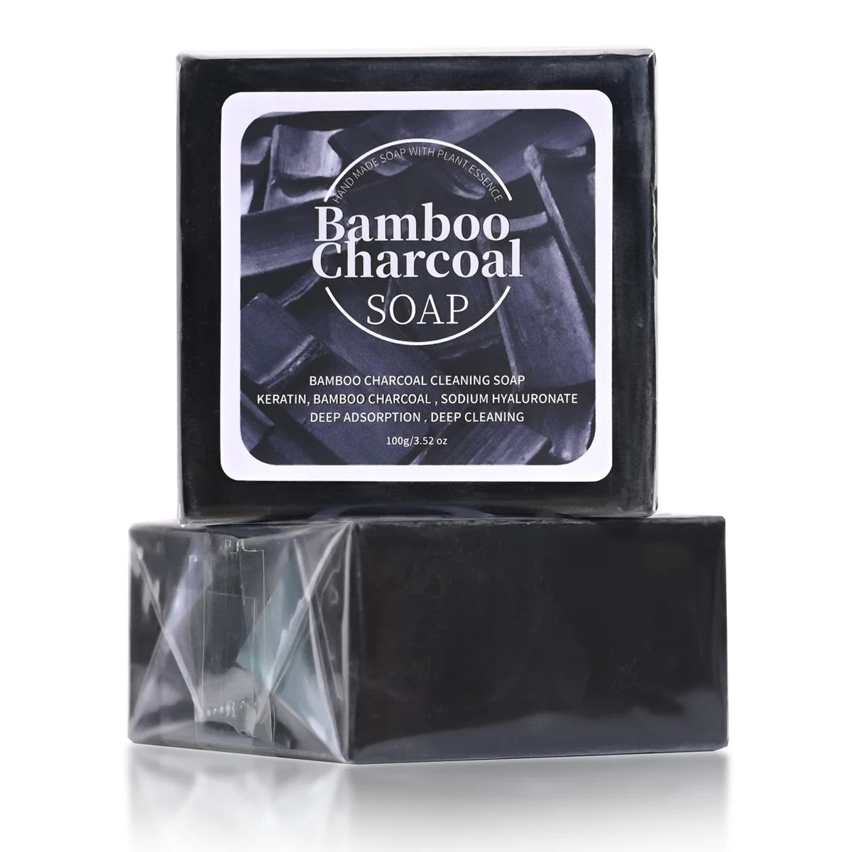Bamboo Charcoal Handmade Soap – Deep Cleanse Face & Body Handmade Bar Soap Zpaxo