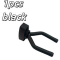1pcs Alloy Wall-Mounted Guitar Rack – Hanger for Guitar, Ukulele, Bass & Violin, Home Instrument Display Zpaxo 1pcs black