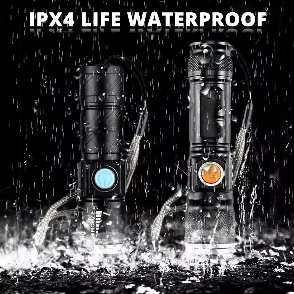 ESMARTER 3800 Lumen Zoomable LED Flashlight – USB Rechargeable