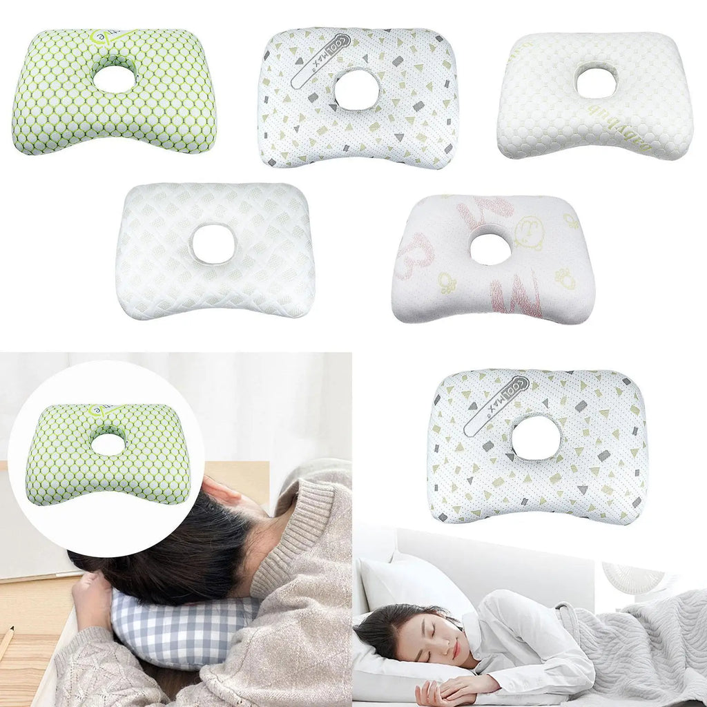 Soft Ear Piercing Pillow Cotton Filling Breathable Removable Zpaxo