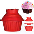 3 PCS Big Top Cupcake Silicone Mould,High Quality Silicone Giant Cupcake Mold,Heat Resistant Bake Tools Baking Maker Zpaxo Default Title