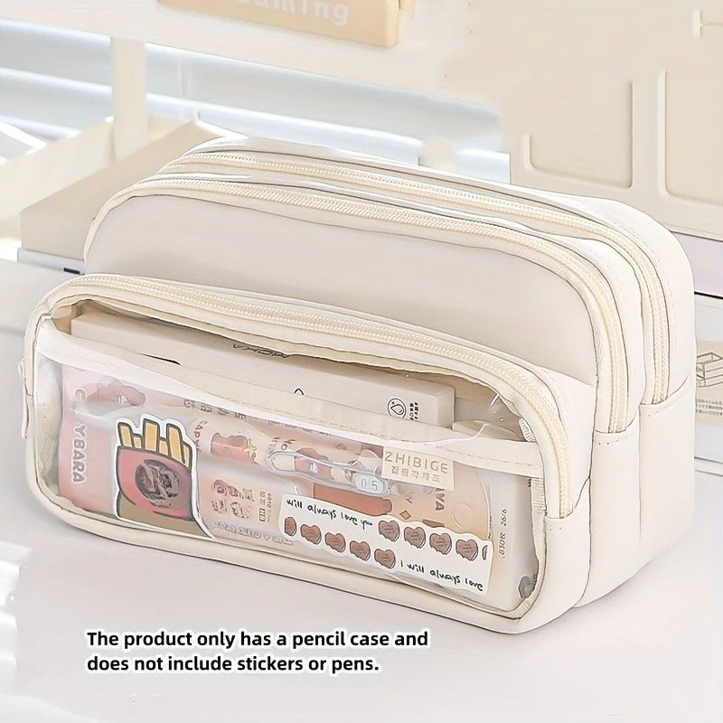 Large Capacity Pencil Case Multi-functional Pen Bag Markers