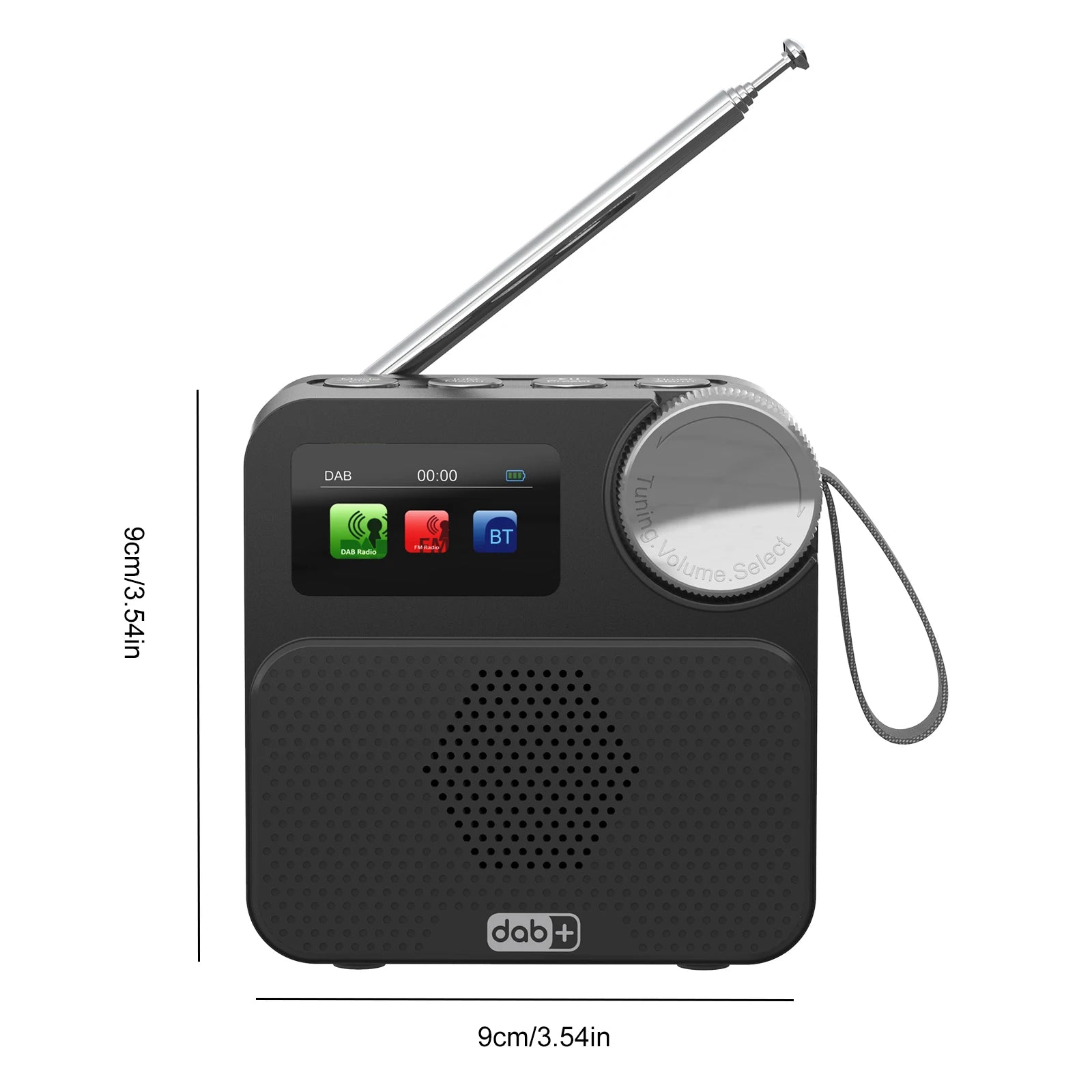BT Portable FM Radio Rechargeable Speaker Built-in Battery Small