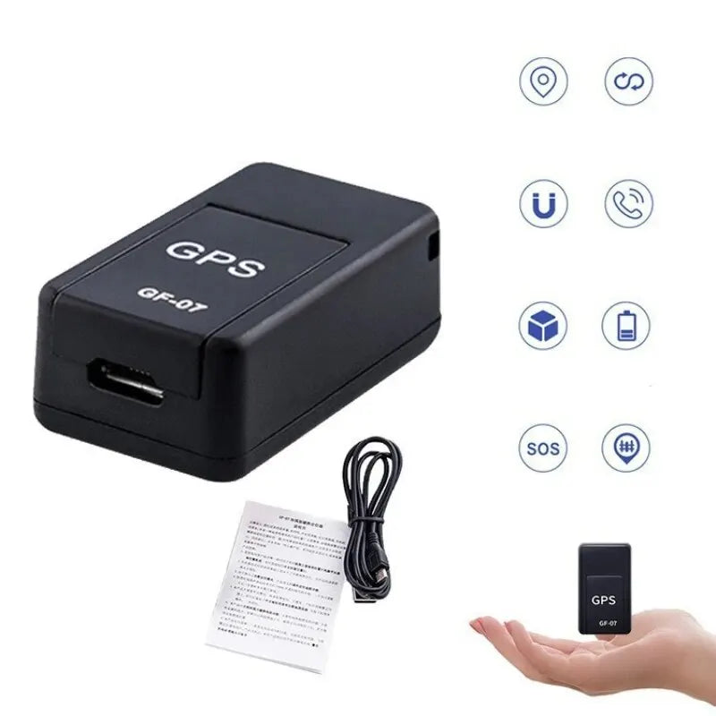 Mini Magnetic GF-07 GPS CarTracker Real Time Tracking Anti Theft Anti Locator Auto Strong Magnetic Mount SIM Message Positioner Zpaxo