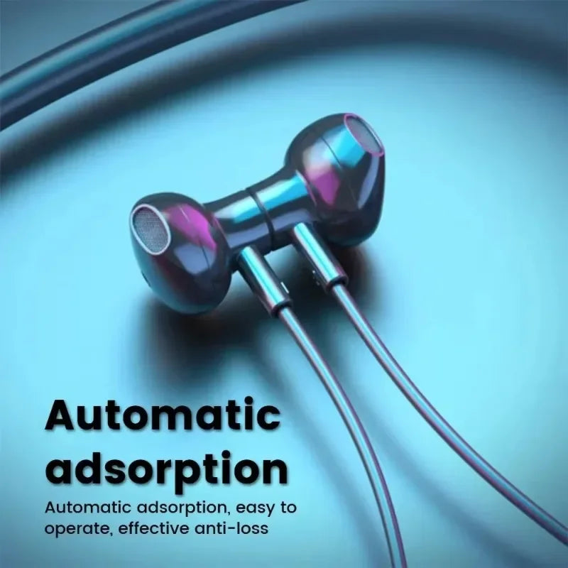 Wireless Earphones Bluetooth 5 3 Neckband Headphones Gaming LED