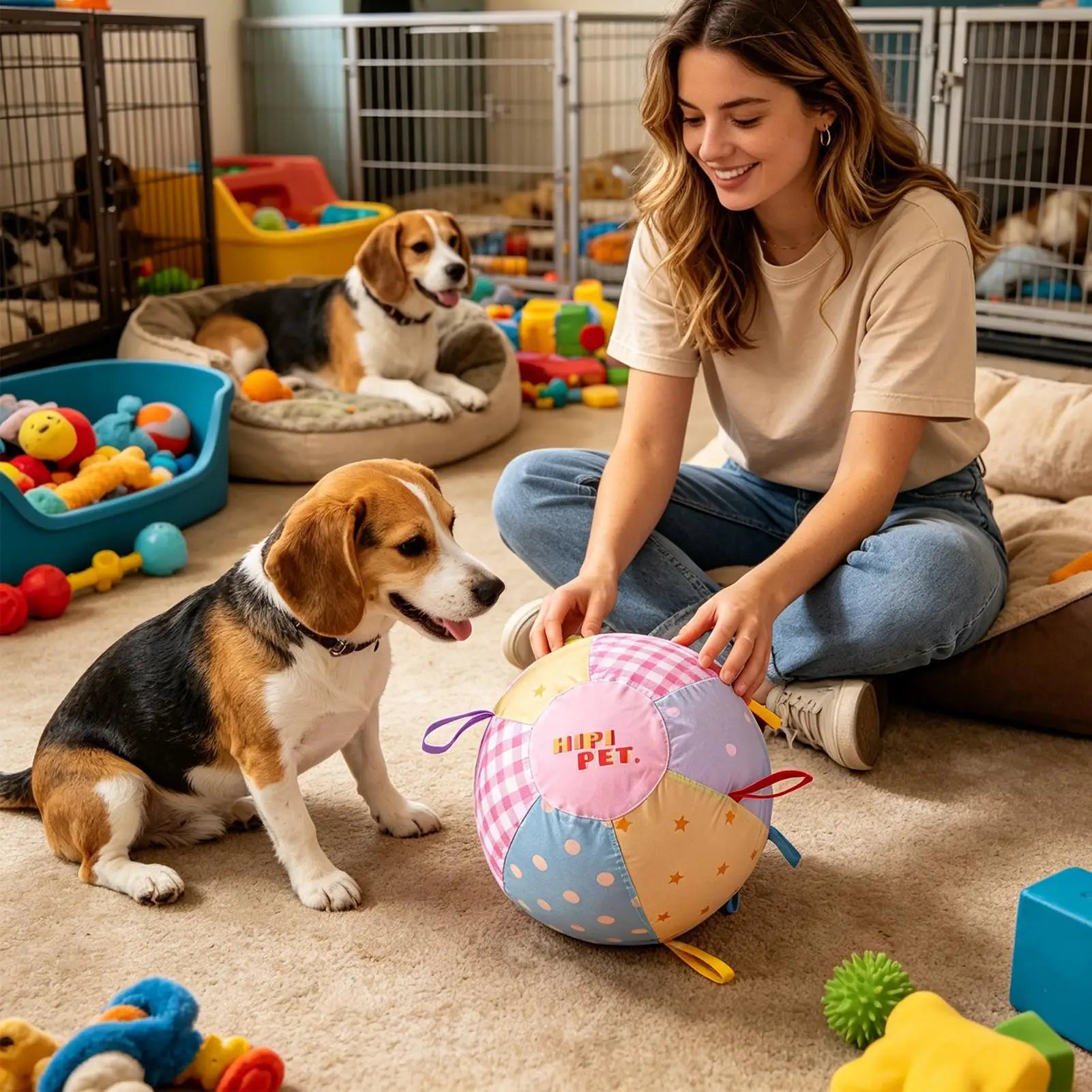 Dog Balls Inflatable Enrichment Interactive Toys Big Dogs Play Calming Jolly Balls For Puppy Small Medium Large Keep Busy Zpaxo