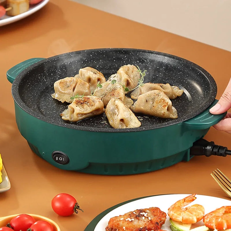 Electric MultiCooker 220V Non-Stick Frying Pan Household Barbecue Fried Steak Fish Omelette Cooking Machine Zpaxo