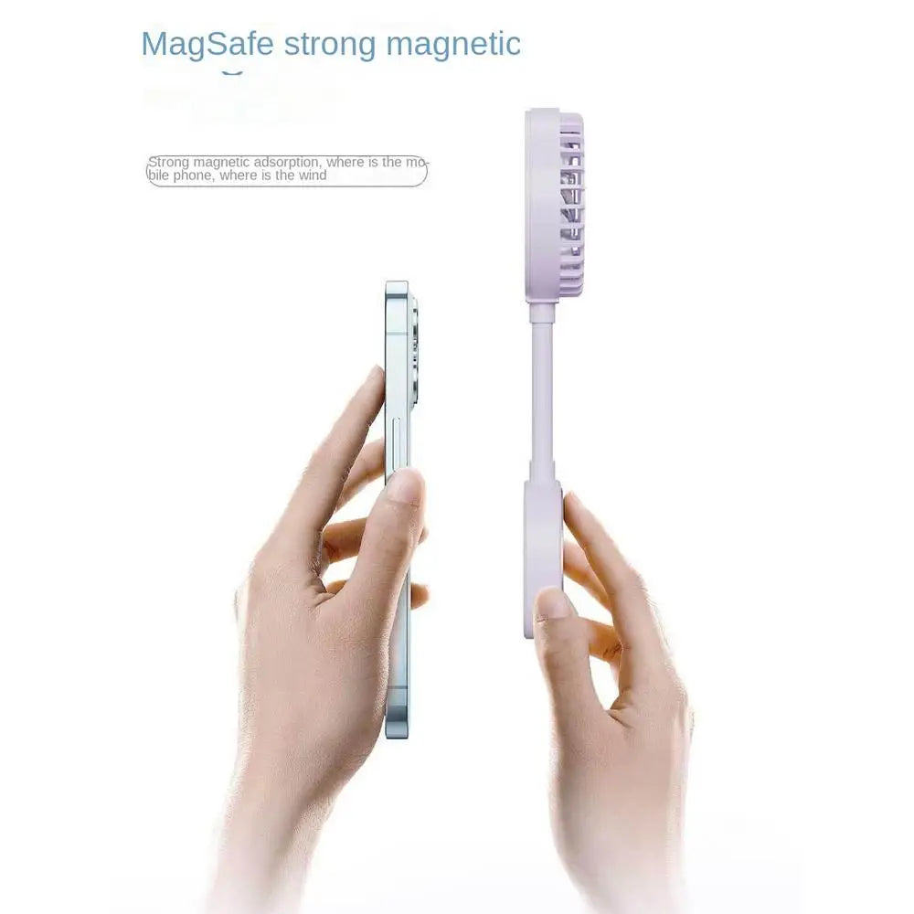 Magnetic Portable Fan Handheld Cooling Device With Phone Stand Rechargeable Mini Handheld Fan For Women Men Travel Cruise Picnic Zpaxo China Mainland Purple