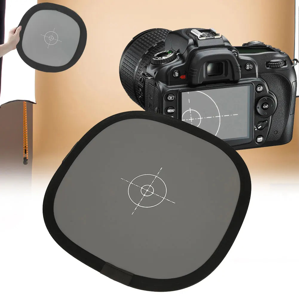 Portable 18 Gray White Balancing Card Double Sides Focusing Board