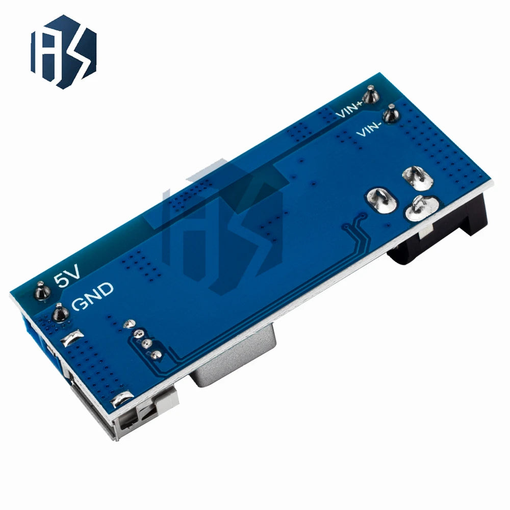 LM2596S DC-DC Adjustable Buck Converter 5A Type-C/Micro USB 12V 24V to 5V Step Down Charging Module Zpaxo