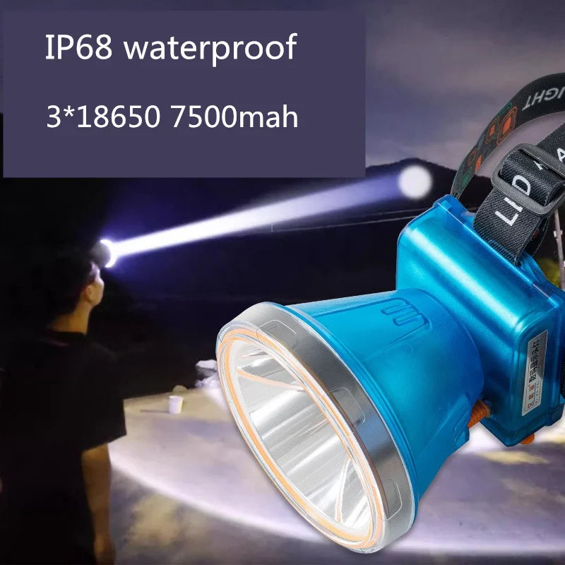 IP68 LED Headlamp 300W – Fishing, Mining & Diving Light LED Headlamp Zpaxo