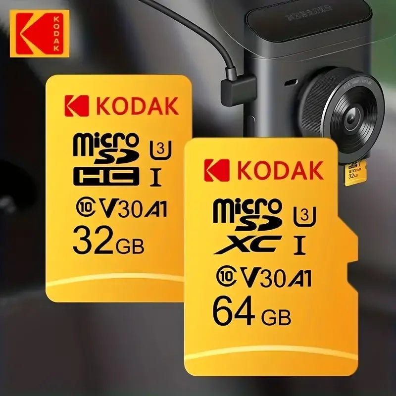 Original KODAK MicroSD Card C10 Memory Card 32GB 64GB Class10 Memori TF Micro SD SDXC 128GB 256GB 512GB A1 U3 V30 4K For Camera Zpaxo