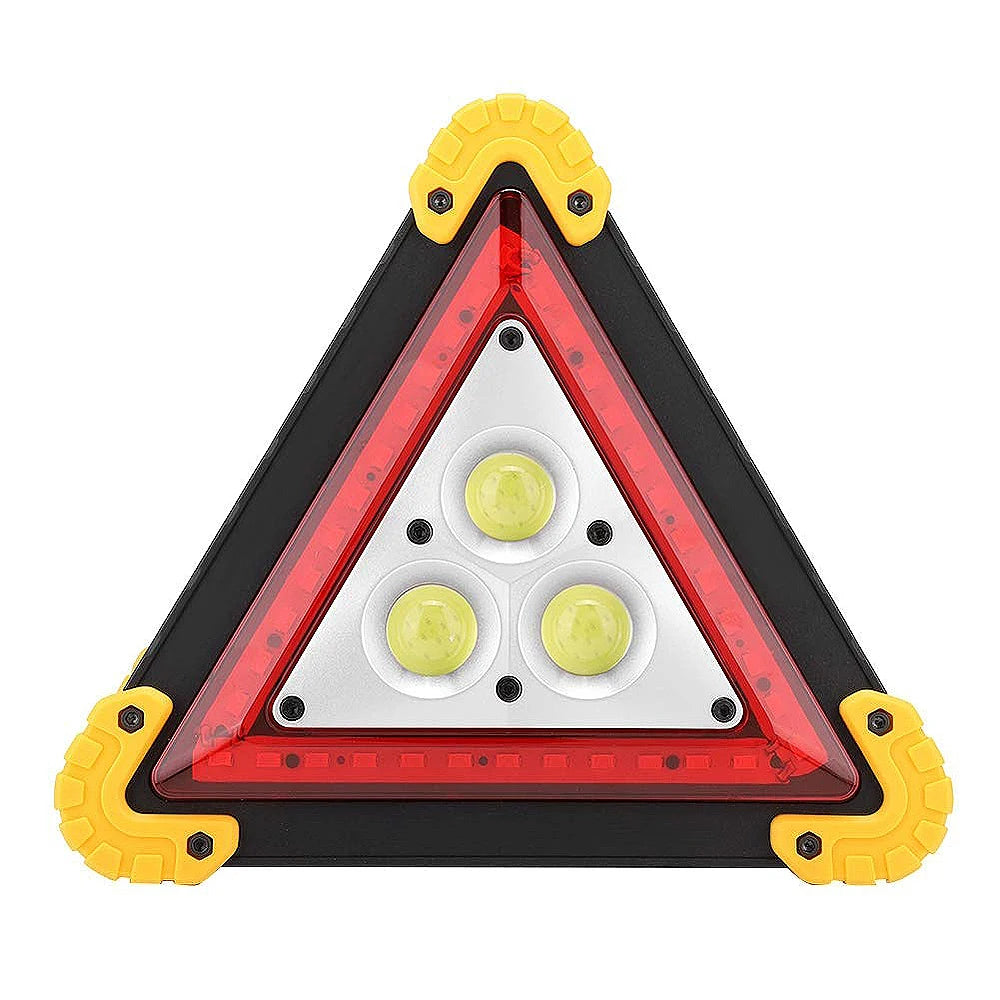 COB 30W LED Emergency Triangle Work Light – Rechargeable Roadside Emergency Work Light Zpaxo YELLOW