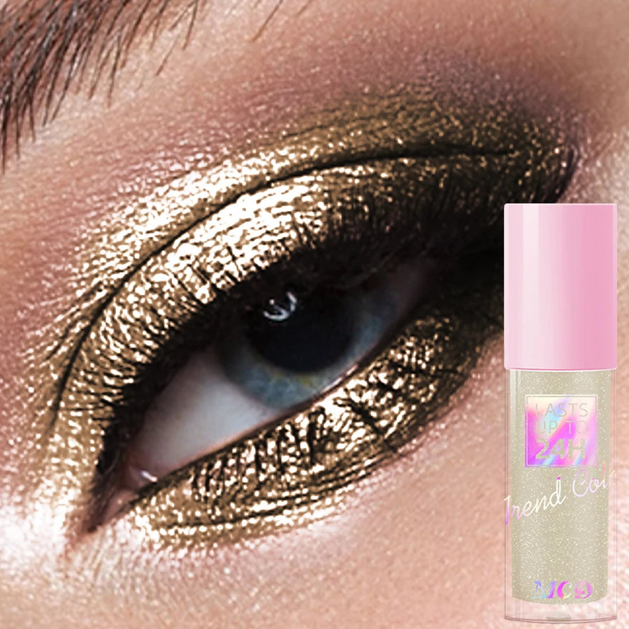 6 Glitter Liquid Eye Shadow-metallic Smudge-proof Makeup Gifts Shadow