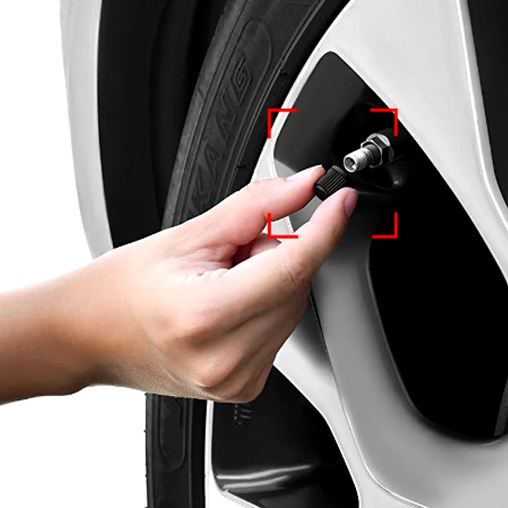 Universal Dome Tire Valve Stem Caps with O-Ring Seal – 4-Pack