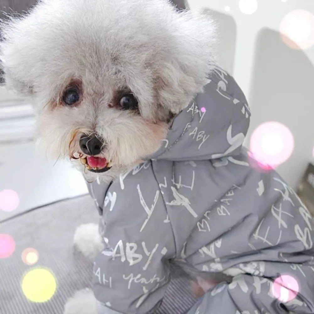 Waterproof Winter Dog Jumpsuit – Fleece Hoodie Coat S–XXL Dog Winter Jacket Zpaxo