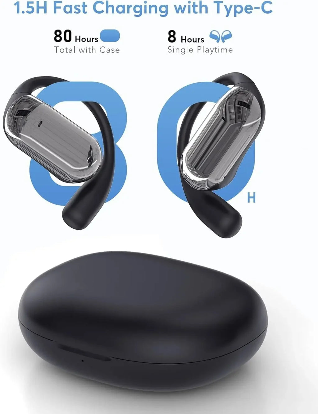 UYUXO AI Language Translation Earbuds Real Time OWS Headphones