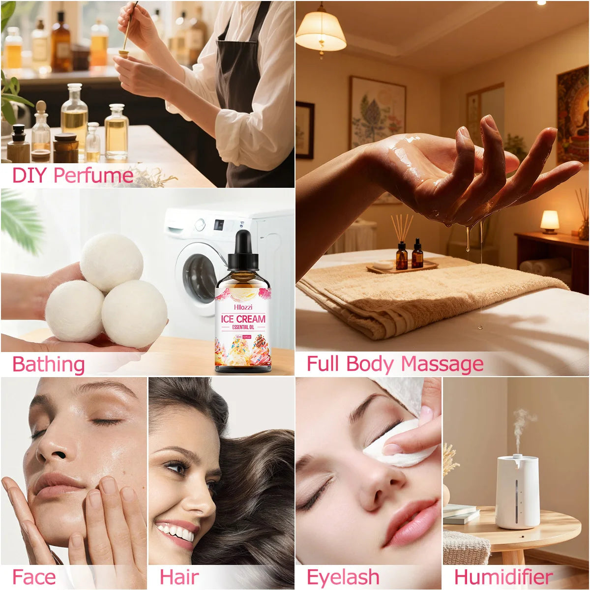 Ice Cream Essential Oil Multi-functional That Can Care Skin Hair Zpaxo