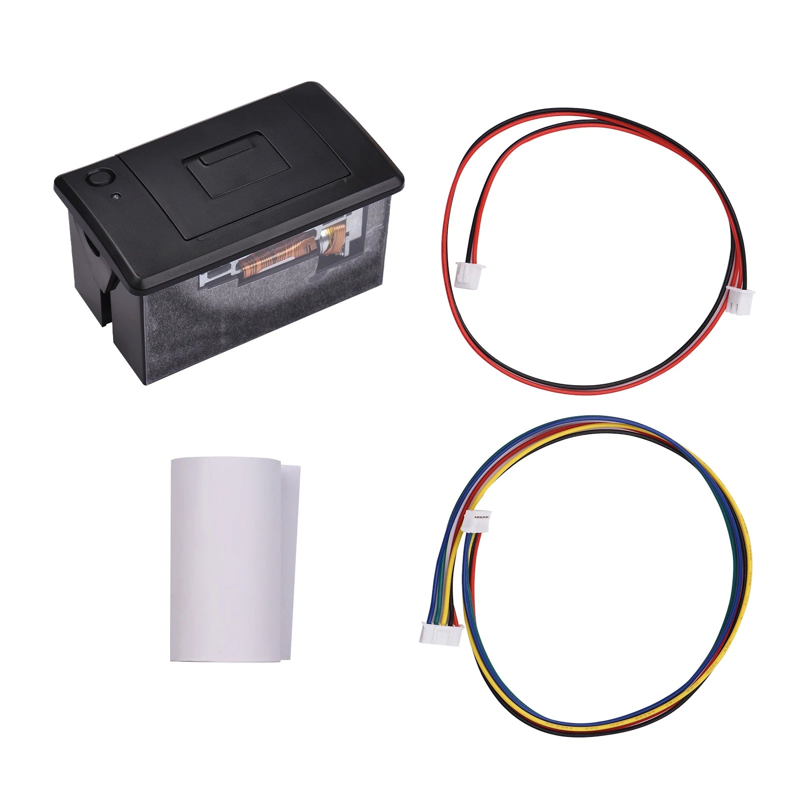 58MM 203dpi Thermal Receipt Printer Low Noise Mini Printing Module with USB/RS232/TTL Serial Port Support ESC/POS Commands Zpaxo black