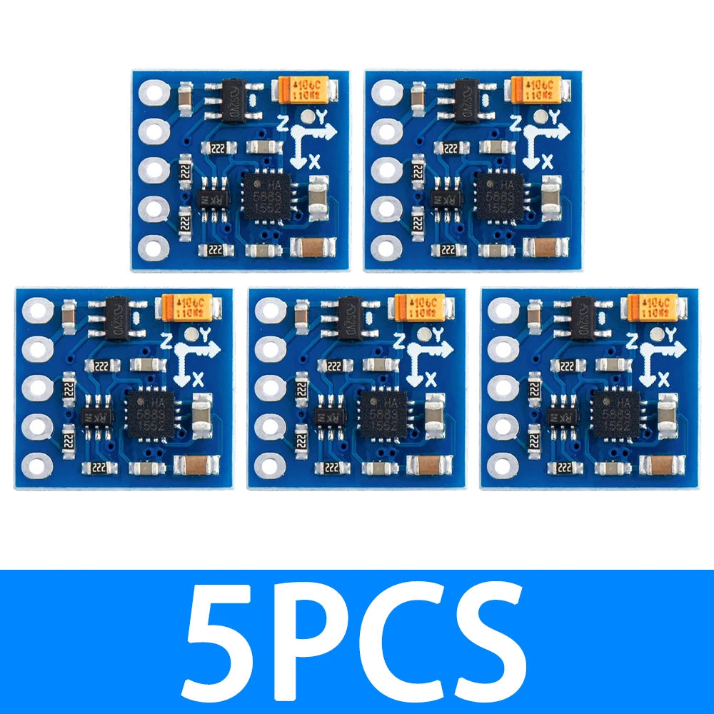 1PCS GY-271 ‌ 3-Axis Magnetometer Sensor Module - High Precision Digital Compass for UAV/Drone Navigation for arduino Zpaxo 5PCS