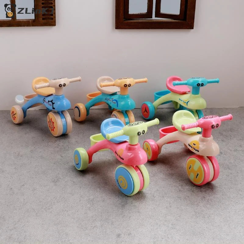 ▶1Pcs Dollhouse Mini Tricycle Simulation Small Bike Model Toys Miniature Home Scene Ornament Doll House Accessories Zpaxo
