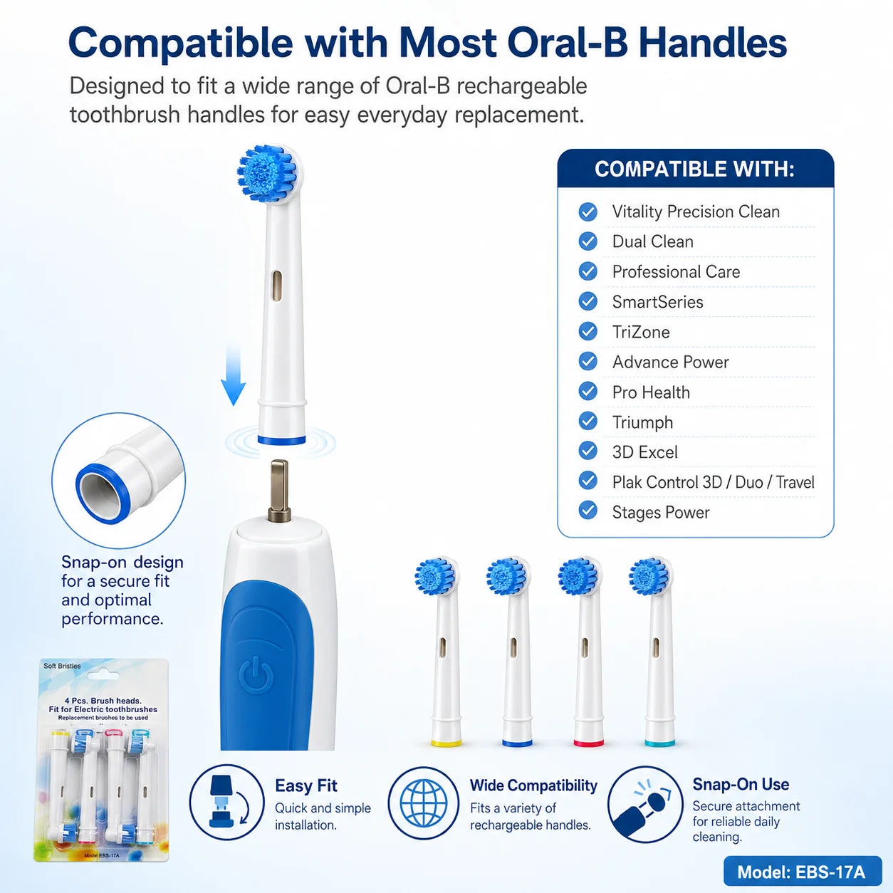 Wholesale 4 8 16 Lot Electric Toothbrush Head Oral B 6000 Replacement Zpaxo