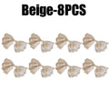 Beige Floral Embroidered Lace Bow Hair Clip Sweet Fashionable Girls