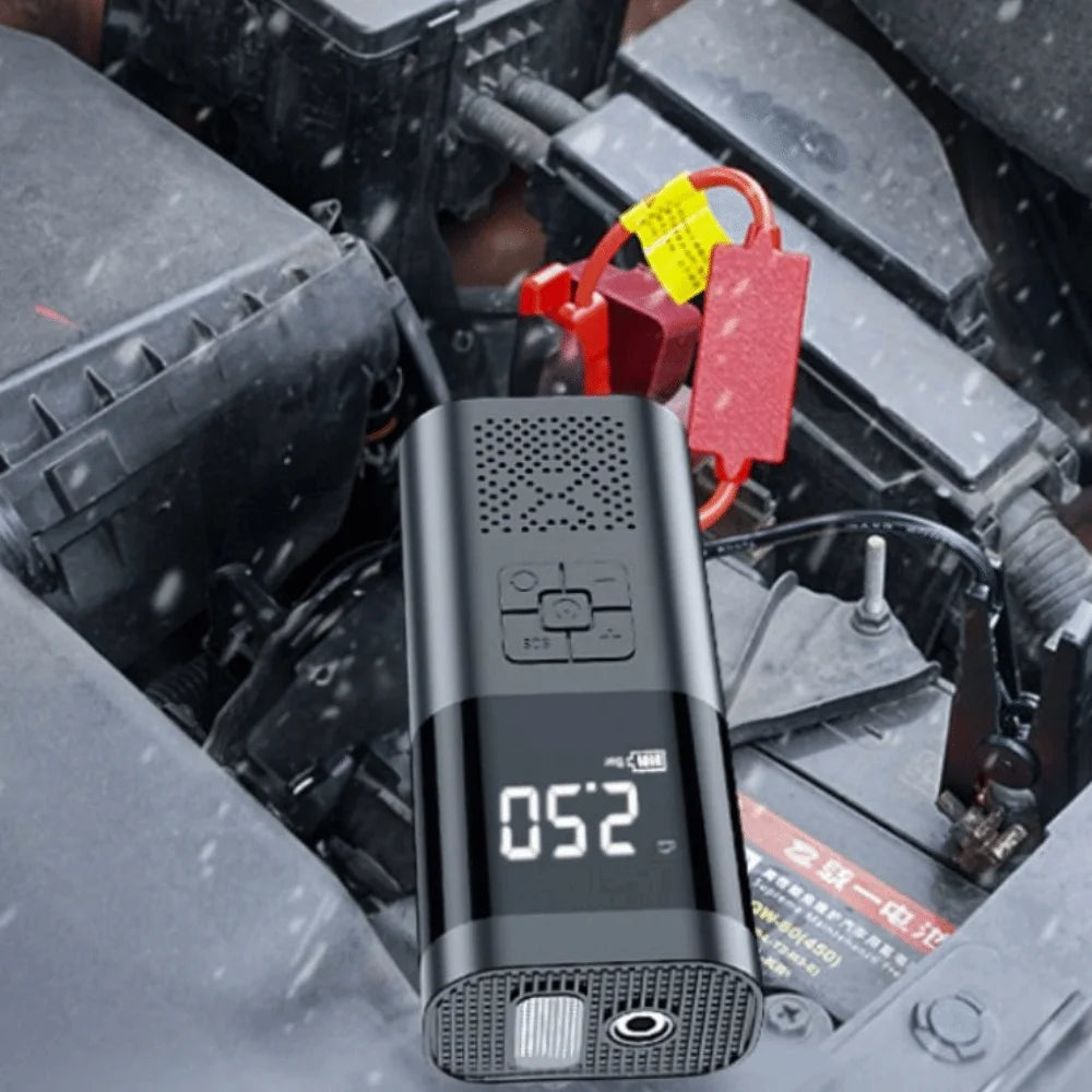 Wireless Design Car Air Pump Pressure Gauge Digital Display Portable Zpaxo