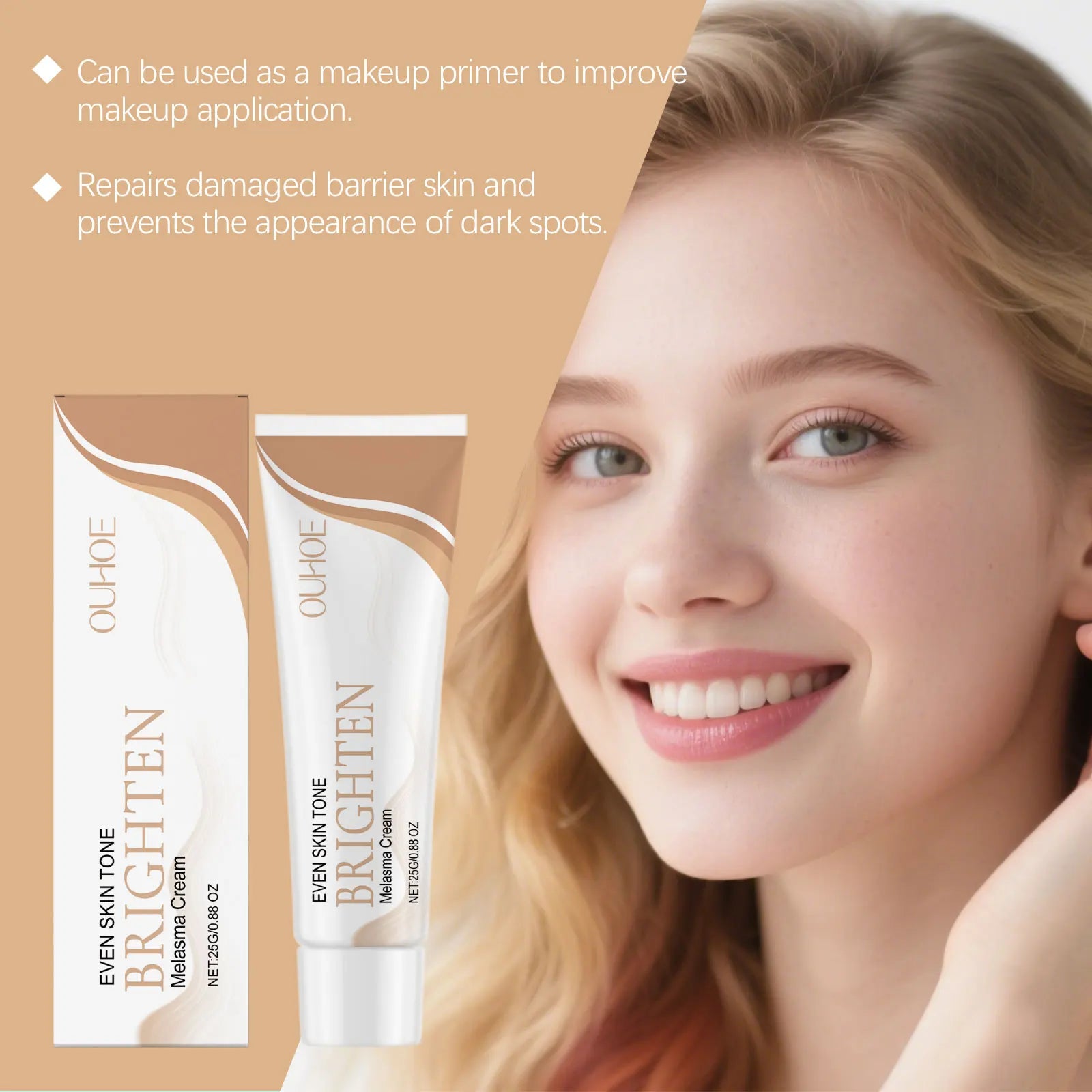 Radiance Brightening Cream with Niacinamide, Moisturizing and Hydrating Face Cream, Smooth Skin Skincare Product Zpaxo