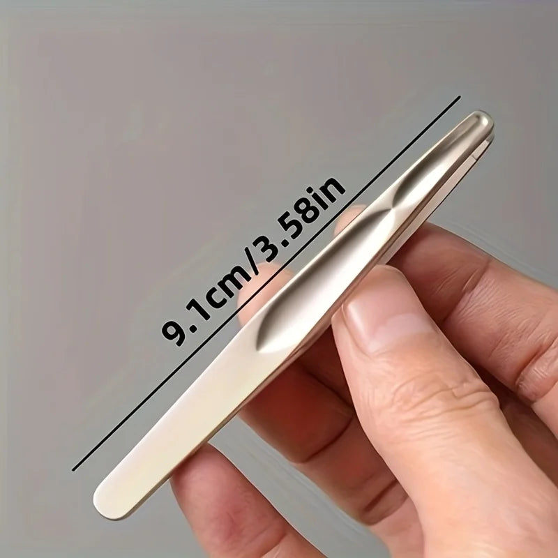 Premium Round Head Tweezers for Eyebrow & Facial Hair Removal Seamless Clips Short Hair Precision Beard Clip Zpaxo