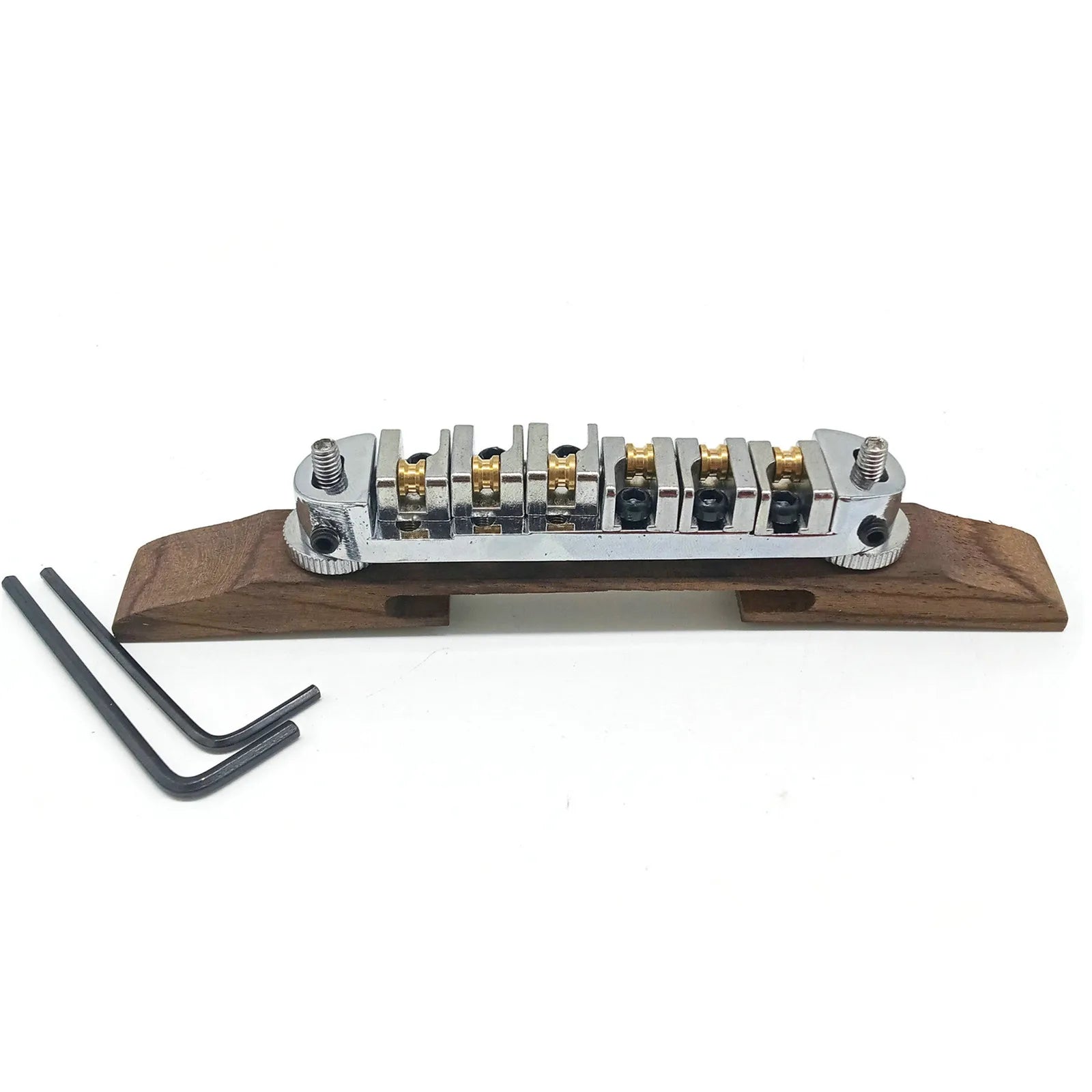 Gold Silver Black Optional Archtop Jazz Guitar Roller Saddles Zpaxo Silver
