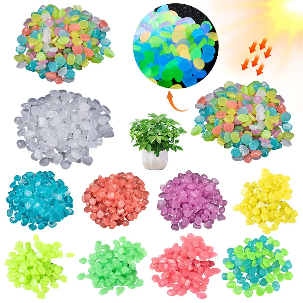 Fish Tank Pebbles Multifunction Glow Dark Outdoor Decorative Stones