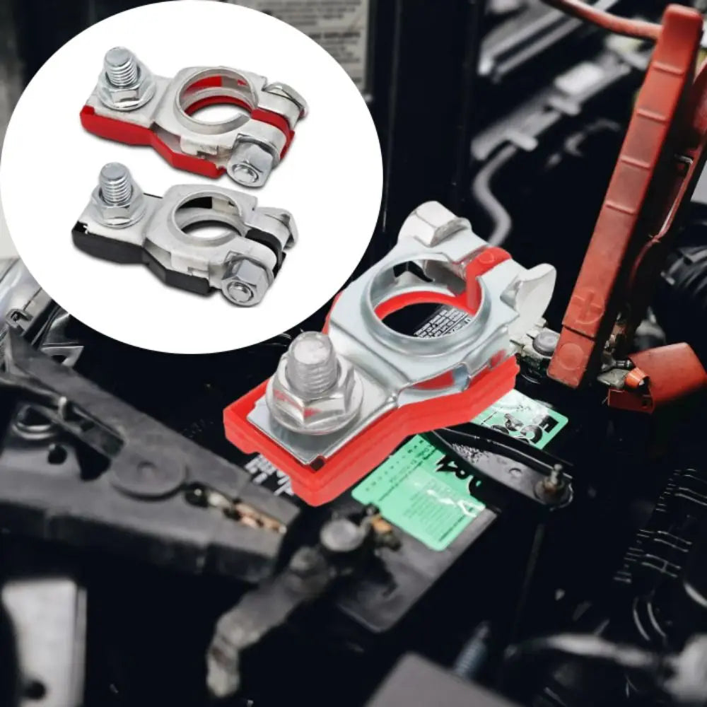 Post Battery Terminals Positive Negative Universal Wire Cable Clamp Zpaxo