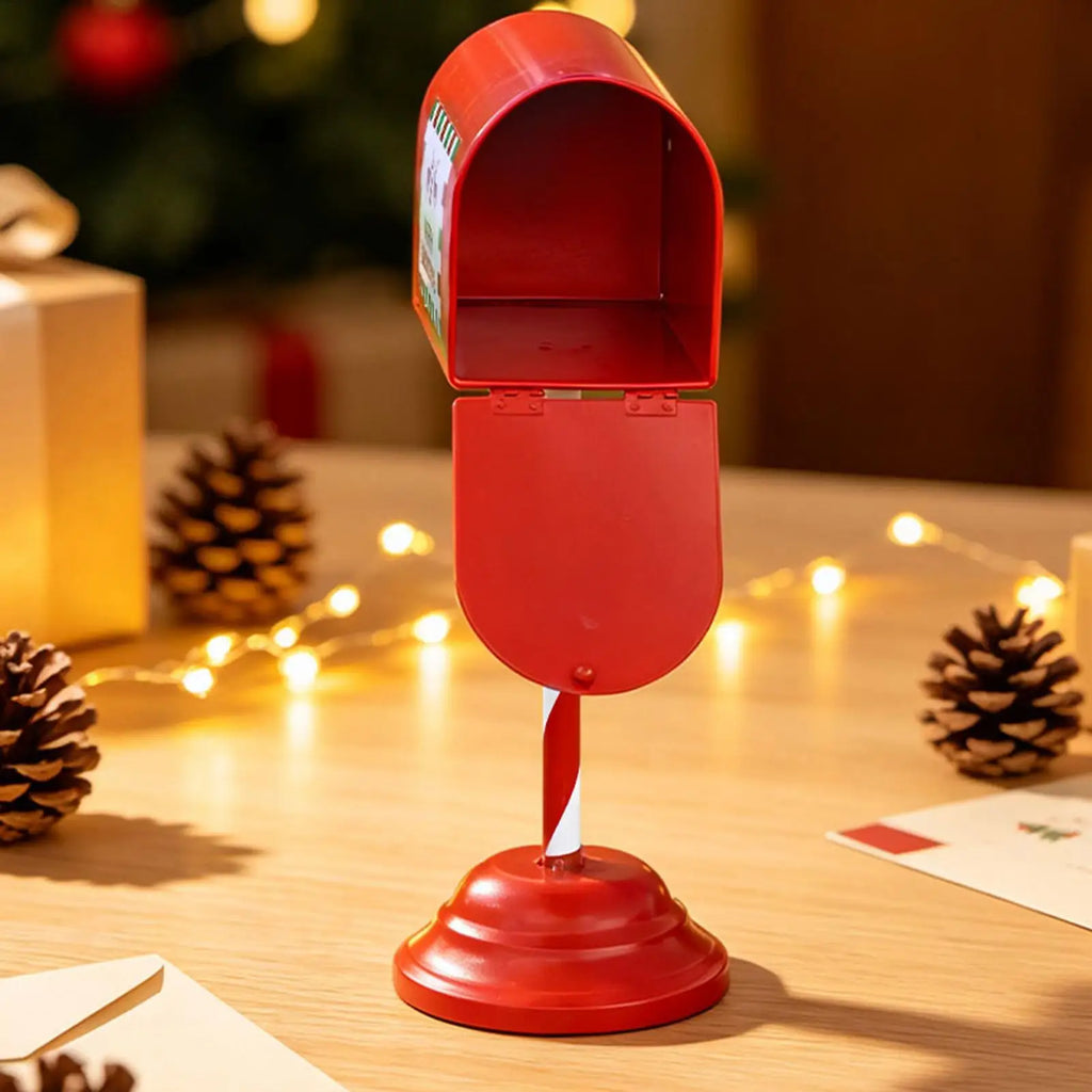 Christmas Mailbox Decoration Retro Metal Interactive Centerpiece