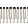 Parker Ballpoint Pen Refills – Medium Point Blue & Black Ink Pen Refills Zpaxo 20 PCS Black
